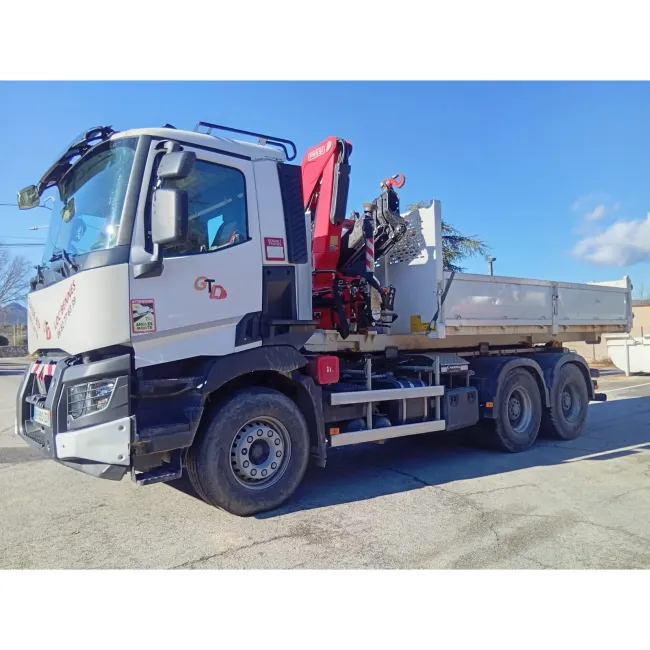 Camion 6x4 grue avec chauffeur tout type de transport